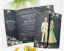 27 contoh undangan pernikahan simple unik islami download desain undangan pernikahan format vector free premium undangan ngunduh mantu memang terlihat sama saja dengan undangan resepsi pernikahan. 27 Contoh Undangan Pernikahan Simple Unik Islami Sederhana Lengkap