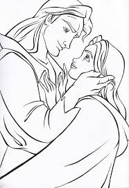 Here belle is portrayed sitting on a rock and quite predictably, a book in her hand, while witherspoon, the intelligent pigeon that often delivered beast's messages to belle, hovers before her. 16 Prince And Princess Belle From Beauty And The Beast Coloring Pages
