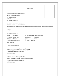 Objektif dan matlamat kerjaya dalam resumo. Resume Farah Amirah Binti Dzul Hanan