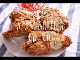 Demikian informasi resep dan cara membuat ayam goreng tepung ala kfc yang bisa kami bagikan. Ayam Goreng Ala Kfc Yang Mudah Dan Sedap Buat Orang Lapo Food Kfc Recipes