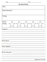14 Awesome Movie Review Template Worksheet Images Book Review Template Book Reviews For Kids Middle School Books