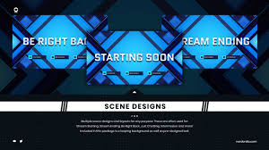 (opens in a new tab or window) blue lines clean minimalism twitch banner. Twitch Overlays Templates And Free Downloads Nerd Or Die