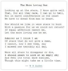 W H Auden Love Words Poems About Life Words