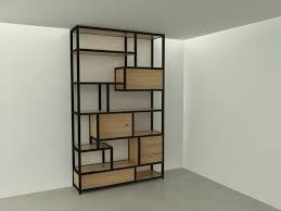 Cabinet Of Steel And Wood Room Divider Wooden Room Dividers Hanging Room Dividers
