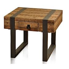 Rustic side table metal legs. Fir Wood Side Table With Forged Metal Legs Kirklands Rustic Accent Table Side Table Wood Side Table