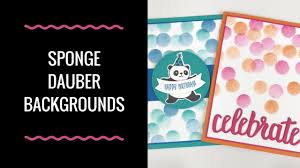 My favorite preference is to heat emboss an image (festive foliage) first then color on the backside of the vellum. How To Use A Sponge Dauber To Make Fun Backgrounds For Your Cards
