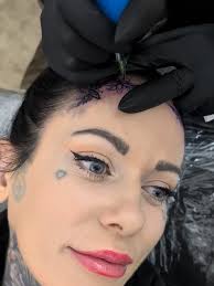 Scottish Girl Tattoo Forehead