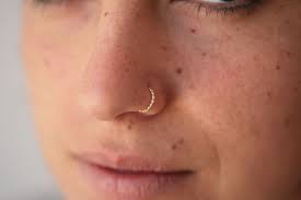 Nose Ring Piercing Jewelry Nose Hoop Gold Septum Ring Gold Etsy In 2021 Boho Nose Ring Nose Piercing Hoop Silver Nose Ring