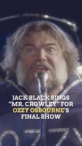 @Jack Black sings "Mr. Crowley" (with @Tom Morello’s son Roman