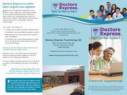 Staffed by jefferson doctors board certified in emergency medicine, you will receive the same expert care as you've come to expect at jefferson. Doctors Express Mini Brochure By Ifranchise Group Issuu