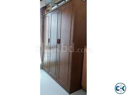 1 shutter sunrise almirah structure made with solid mehgony wood oak veener process wood, 6mm mahogany laminated ply, garjon ply color: Hatil Wardrobe 3 Door Clickbd