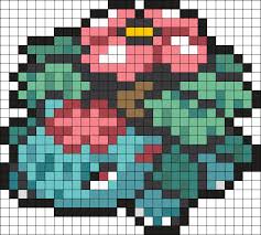 Mega Venusaur Pokemon Sprite Kandi Pattern Pixel Art Pokemon Pokemon Perler Beads Pokemon Bead