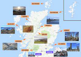 El plano de escocia viamichelin: Mapa De Escocia Que Ver Puntos De Interes