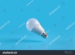 One Energy Saving White Led Light Bulb On A Blue Background Eco Power Concept Closeup Creative In 2020 Social Media Design Graphics White Led Lights Led Light Bulb