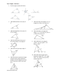 Have you seen a book placed on a table? Year 7 Angle Exercises