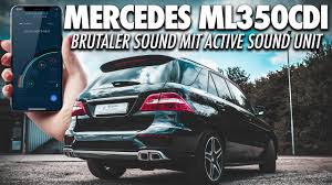 Amg V8 Sound Im Diesel Fehlzundungen Im Mercedes Benz Ml 350 Cdi Mit Active Sound Booster Youtube