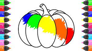 She'll be the talk of the pumpkin patch with this darling png design. How To Draw And Cute Rainbow Color Pumpkin Halloween Coloring Book For Baby Learn Colors For Kids Youtube