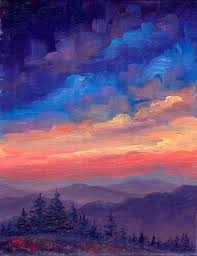 Appalachian Sunset 8x10 Study Oil On Canvas Painting Art Projects Sunset Painting Art
