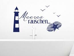 Wandtattoo Leuchtturm Mit Meeres Rauschen Maritim Wandtattoo Badezimmer Badezimmer Spruche Wandtattoo