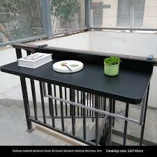 It can be easily removed and mounted and, because it can such a versatile design, you can use it in a variety of ways. Beimu Balcony Hanging Table Railing Metal Aluminum Alloy Folding Table Modern Home Bar Wall Hanging Desk Lounge Table Shopee Philippines