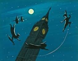 Film Peter Pan Scene Flying To Neverland Artist Mary Blair Disney Concept Art Disney Artists Disney Art