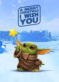 A Merry Christmas I Wish You R Babyyoda Baby Yoda Grogu Star Wars Christmas Star Wars Drawings Star Wars Pictures