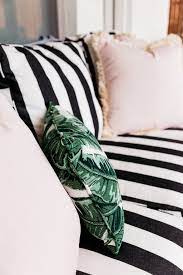 Miulee pack of 4 decorative black wave outdoor pillow cover geometric style durable cotton linen burlap square throw cushion cov. Black And White Striped Patio Cushions Palm Print And Blush Pink Outdoor Pillows How To Update Patio Cushions Striped Outdoor Pillow Patio Pillows Outdoor