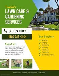 Lawn Landscaping Service Flyer Garden Services Landscaping Business Lawn Care