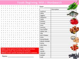 All categories by title : Foods Beginning With J Wordsearch Food Technology Literacy Starter Activity Homework Cover Plenary Teaching Resources