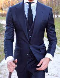 New arrivals drop regularly making for a constantly evolving and stylish range of men's clothing. Exquisite Absolutebespoke Official Blue Three Pieces Suit Suit Fashion Navy Blue Suit Style Blue Suit Style