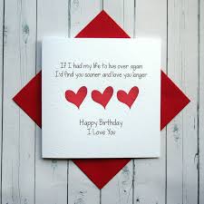 If you only have a limited time dress up your homemade card with adorable decorations. Birthday Card Wife Husband Girlfriend Boyfriend Partner Romantic Card Love Ebay Diy Birthday Card For Boyfriend Husband Birthday Card Romantic Birthday Cards