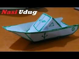 Origami Kapal Boat Original Indonesian Origami Youtube Origami