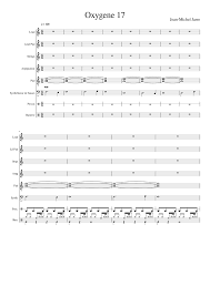Light years ahead of his earlier releases with regard to production techniques, oxygene is one long flowing instrumental journey through surreal aural landscapes, combining elements of pop. Oxygene 17 Sheet Music For Drum Group Strings Group Bass Mixed Quintet Musescore Com