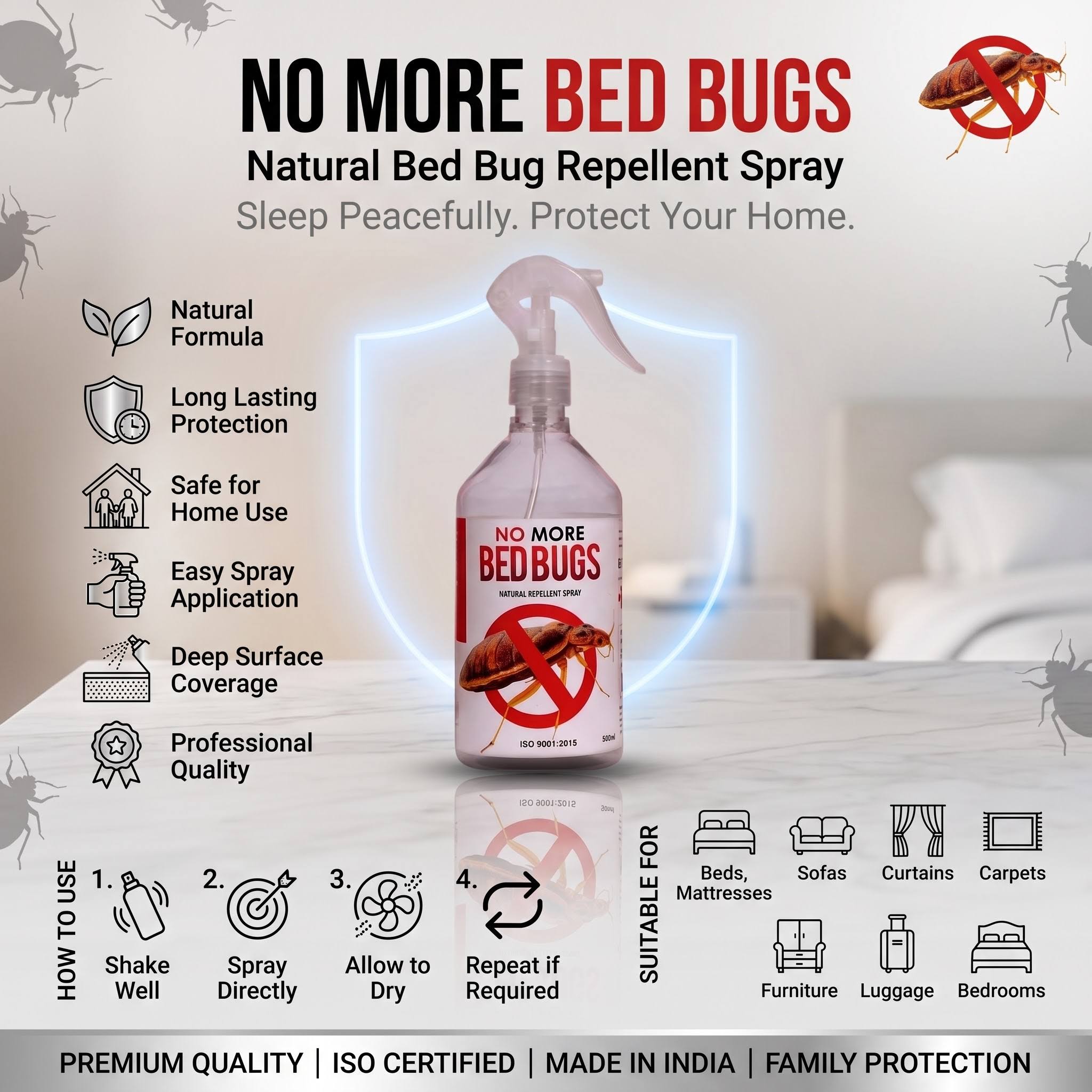 Bedbugs Repellent Spray 500 ML product image