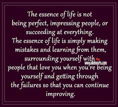 The Essence Of Life Is Not Being Perfect Idlehearts
