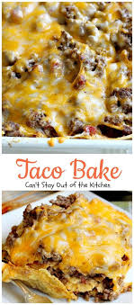 Taco Bake Recipe Mexican Food Recipes Recipes Food