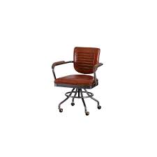 Leather Office Chair Luxury Aviation Aviator Industrial Tan Grey