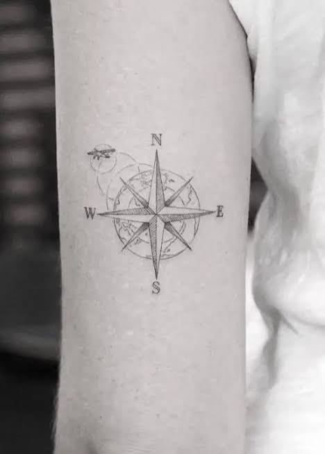 20+ Unique Compass Rose Tattoo Ideas