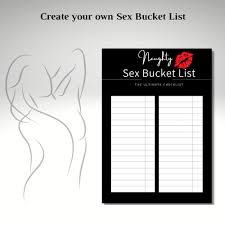 Sex-Checklisten-Vorlage Naughty Sex Bucket Challenge Canva Editierbare SVG  & PDF - Etsy.de