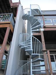 Exterior Spiral Staircase Industrial Staircase San Francisco By Iron Maverick Inc Houzz Nz