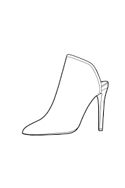 Footwear Tech Sketch Mule Sanat Ayakkabi Moda Cizimleri Tasarim Ayakkabilar