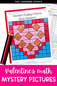 Valentine S Math Mystery Pictures And Pixel Art Bundle The Learning Effect Shop The Learning Eff In 2021 Math Mystery Picture Math Valentines Math Mystery