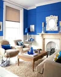 Beige Und Blau Wohnzimmer Dekoration Ideen Blue Living Room Blue Paint Living Room Blue Living Room Color