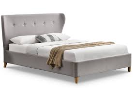 Price shown is for full size bed in tier 1 fabric color option. Sleep Design Kensington Light Grey Fabric Bed Frame With Winged Buttoned Headboard Double Or King Size King 5ft Light Grey Buy Online In Bahamas At Bahamas Desertcart Com Productid 143011152