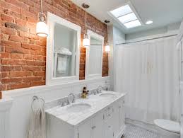 White Red Brick Bathroom Brick Bathroom White Bathroom Designs Gorgeous Bathroom Designs