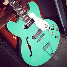 Epiphone Casino In Sea Foam Green Guitar Obsession Epiphone Vintage Guitars