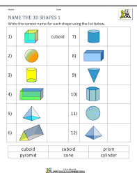 I organized these shape worksheets by grade level, as sometimes, if a child is motoring ahead, or lagging behind in a certain area, the last thing you as a parent wants to do is spend time. 3d Shapes Worksheets 2nd Grade