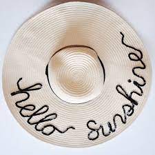 Hello Sunshine Sequin Floppy Hat