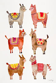 Alpacas Art Print By Cat Coquillette Society6 Animal Art Art Art Design
