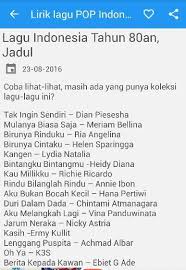 Ami awards 2016 adalah rangkaian penghargaan musik indonesia, anugerah musik indonesia untuk yang kesembilan belas kalinya, yang diadakan pada tanggal 28 september 2016 di econvention ancol, jakarta, atas kerjasama yayasan anugerah musik indonesia dan rcti. Lagu Indonesia Tahun 80 An For Android Apk Download